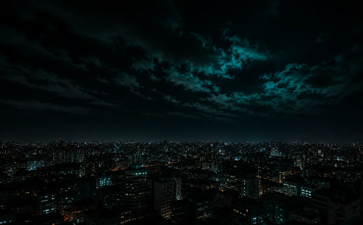 Skyline noturno de São Paulo