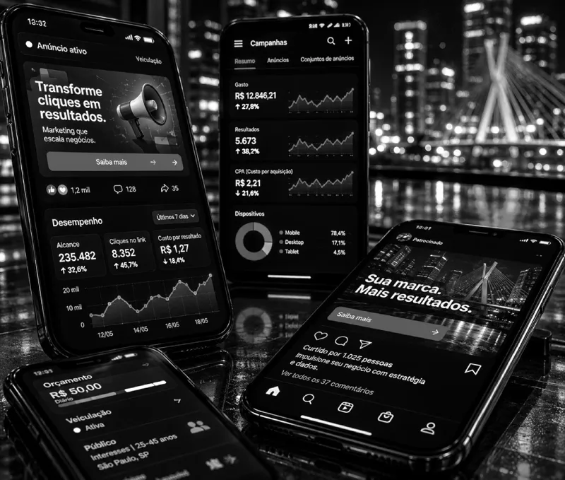 Gestão de tráfego pago com Google Ads e Meta Ads em São Paulo